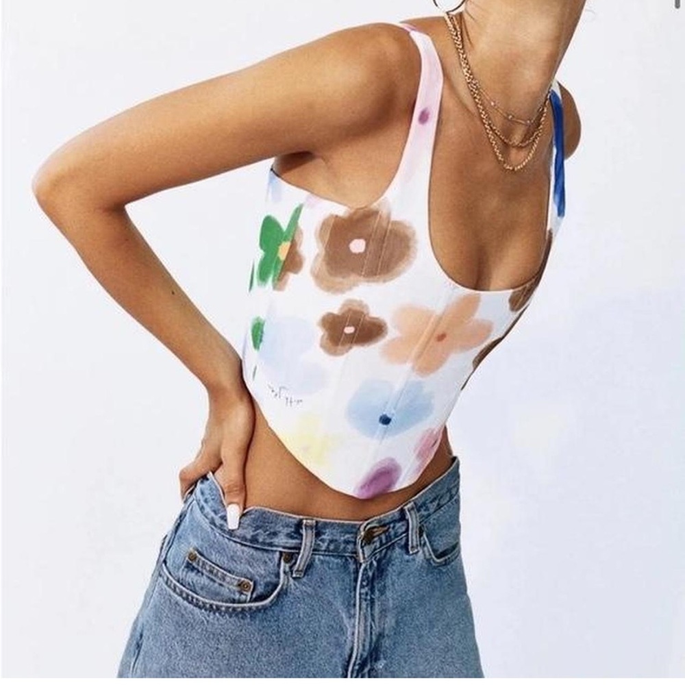 With Jean Corset Top